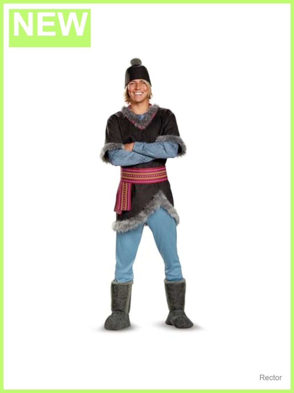 Kristoff Frozen Adult Costume Tunic Hat Belt Pants Boot Covers